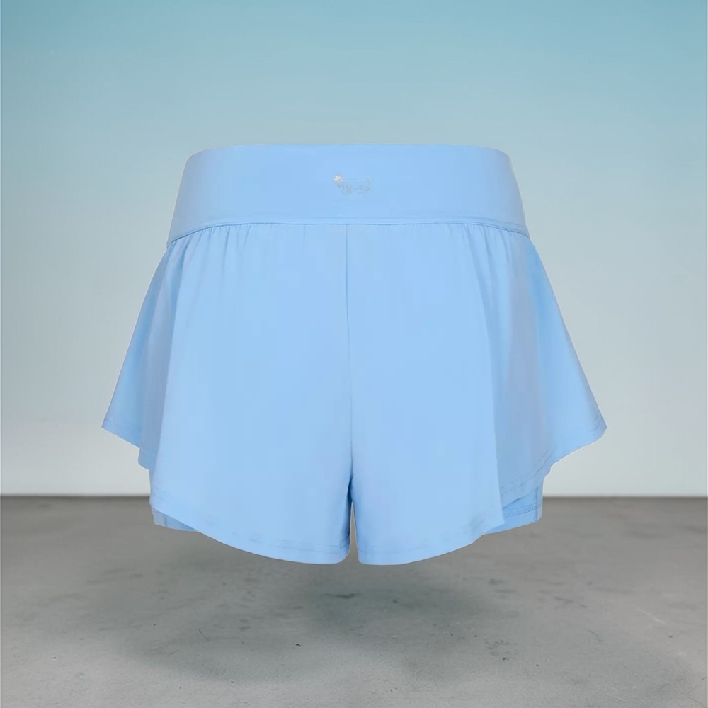 Goat USA Butterfly Skort w/Built-In Shorts In Carolina Blue, NWT - Picture 4 of 7